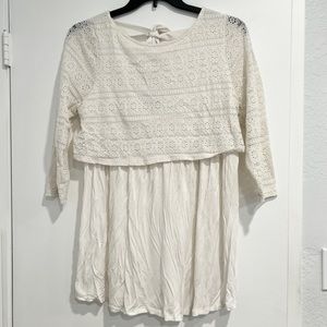 Maternity Lace White Blouse